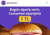 Getir’de Seçili Restoranlardan Vereceğiniz Sipariş Cumartesi 1 TL!